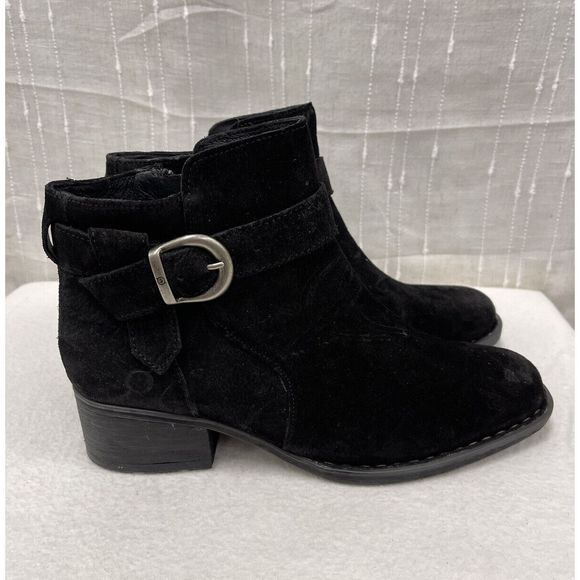 Born Morocco Bootie in Black Distressed Leather Suede size 9.5 Womens - Picture 6 of 9